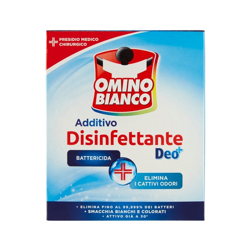 8004060010759Omino Bianco Additivo Disinfettante Deo Polvere 450gr