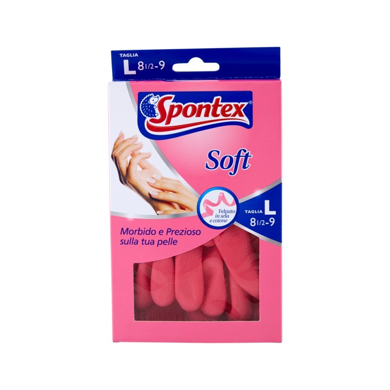 3245422531580Spontex Guanti Soft Misura Large New 1pz