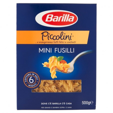 8076809523837Barilla Piccolini 018 Mini Fusilli 500gr