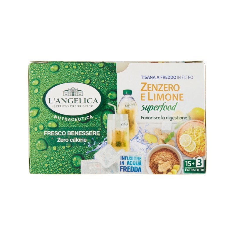 8017331065860L'angelica Tisana Fredda Zenzero E Limone 18 Filtri 31,5gr