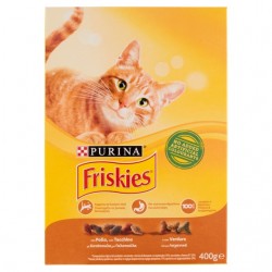3010470153981Friskies Cat Crocchette Pollo, Tacchino E Olive 400gr