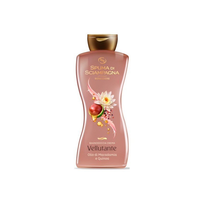 8007750012422Spuma Di Sciampagna Bagno Doccia Vellutante - Olio Di Macadamia E Quinoa 650ml