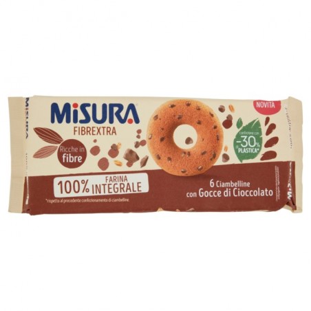 8002590065607Misura Fibrextra Ciambelline Con Gocce Di Cioccolato 230gr