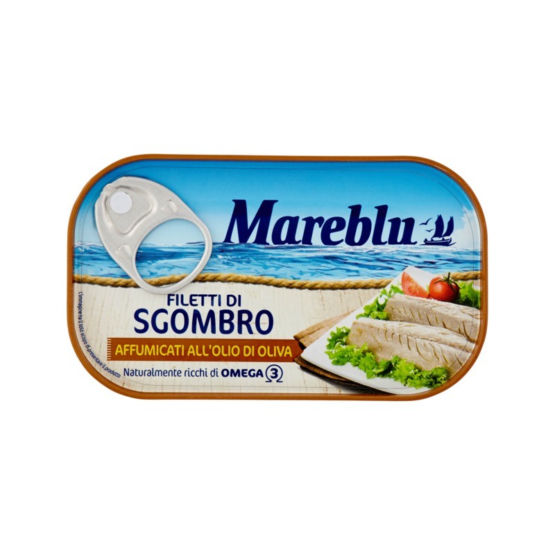 8054729870378Mareblu' Filetto Sgombro Affumicato All'olio Di Oliva 90gr