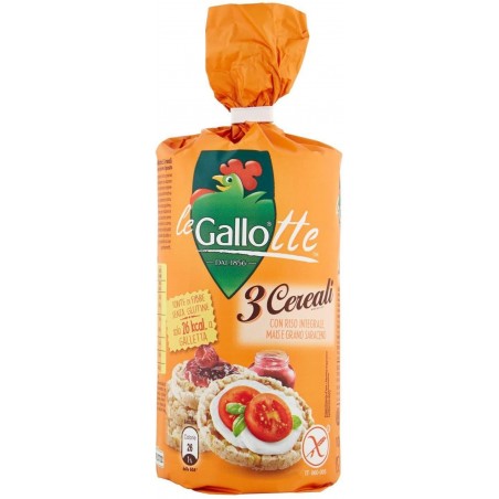 8001420007855Gallo Le Gallotte Di Riso 3 Cereali 100gr