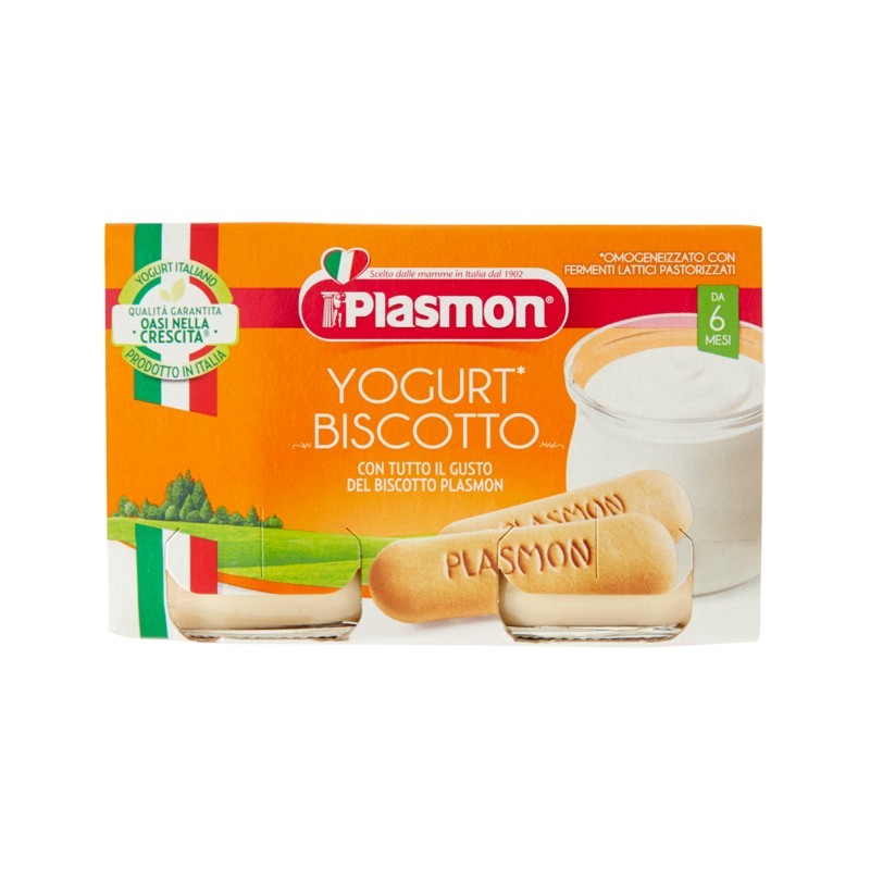 8001040097809Plasmon Omogeneiz Yogurt E Biscotto New 2x120gr