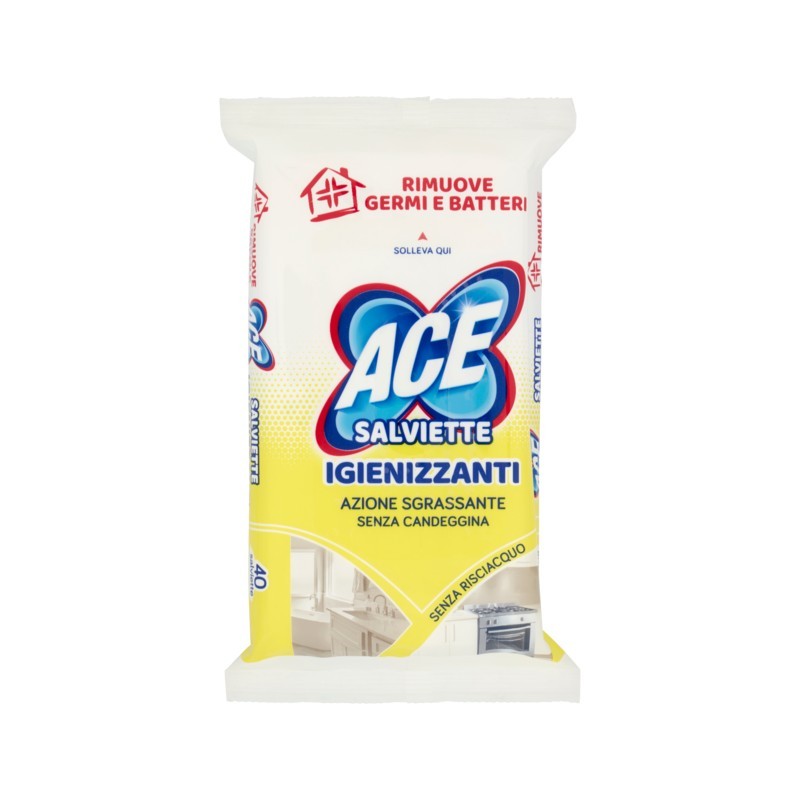 8001480600645Ace Salviettine Sgrassanti 40pz
