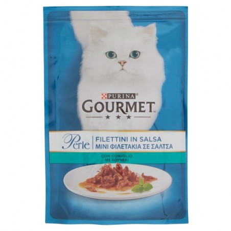 8002205354980Gourmet Cat Perle Filettini Con Coniglio 85gr
