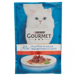 8002205354966Gourmet Cat Perle Filettini Con Manzo 85gr