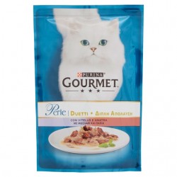 7613033580024Gourmet Cat Perle Duetti Con Vitello E Anatra 85gr