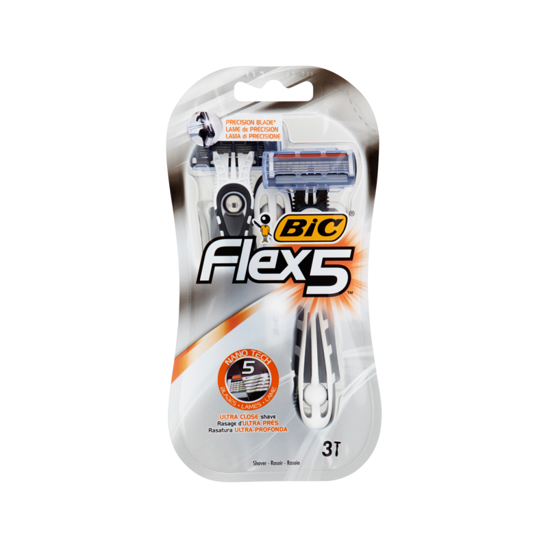 3086123492868Bic Rasoio 5 Flex 3pz