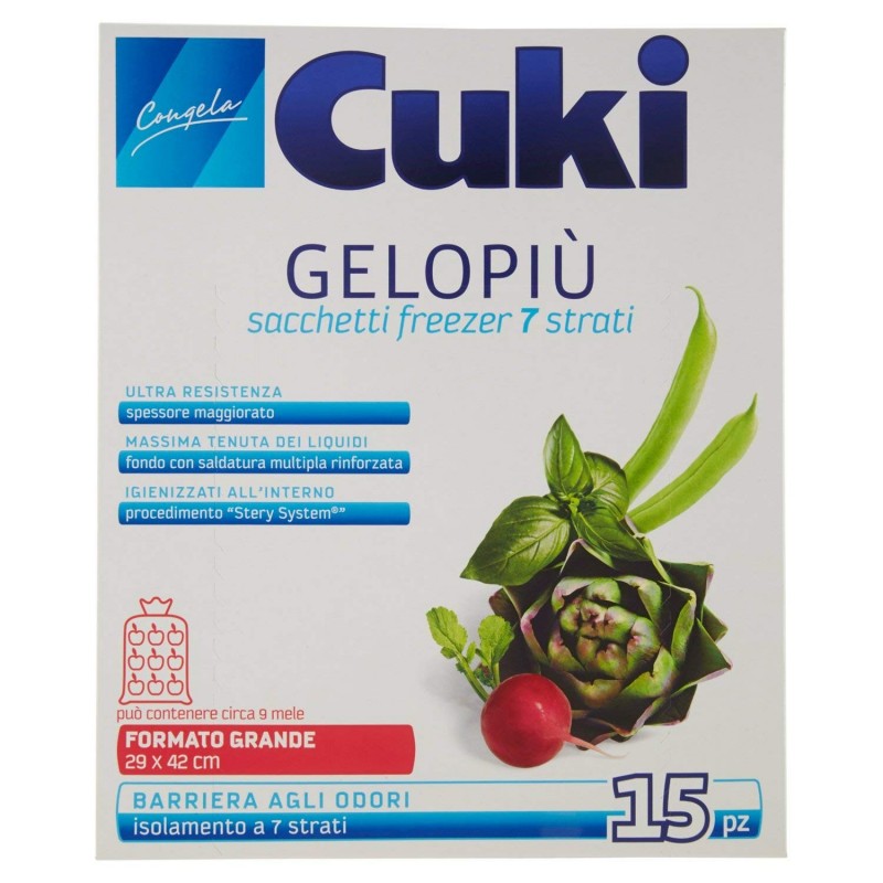 8003980030304Cuki Sacchetti Gelo Grandi New 15pz