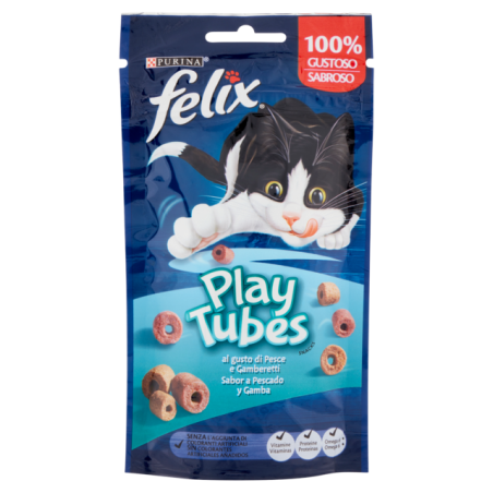 7613036706322Felix Play Tubes Pesce E Gamberetti 50gr