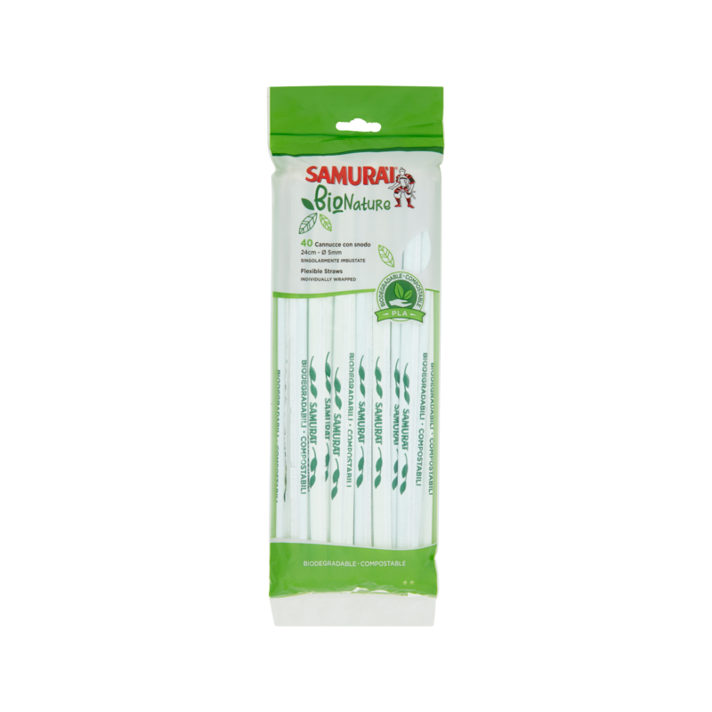 8003350549825Samurai Cannucce Bio ImbustÃ¹ate 40pz