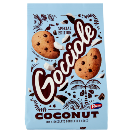 8013355501230Pavesi Gocciole Cocconut 320gr