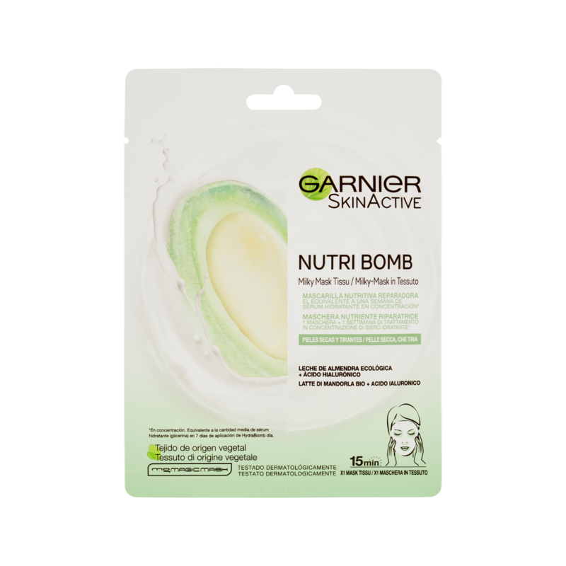 3600542319522Garnier Nutri Bomb Maschera Latte Di Mandorla 28gr