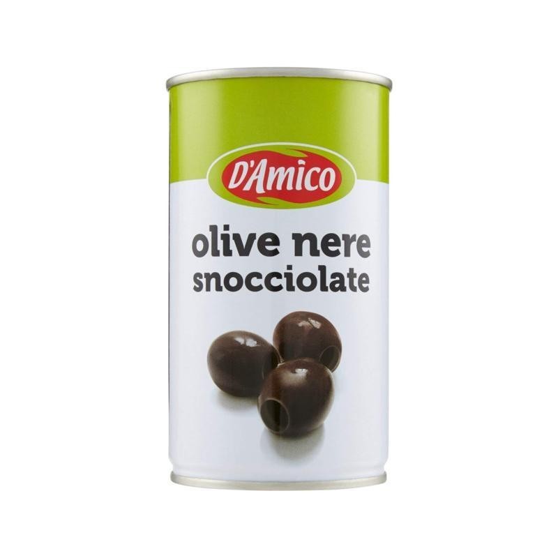 8005695005714D'amico Olive Nere Snocciolate In Latta 350gr 8005695005714D'amico Olive Nere Snocciolate In Latta 350gr