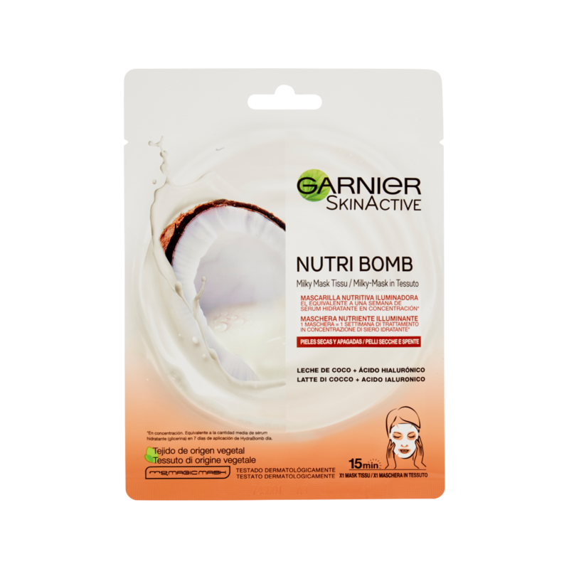 3600542319737Garnier Maschera Tnt Nutri Bomb Cocco 28gr
