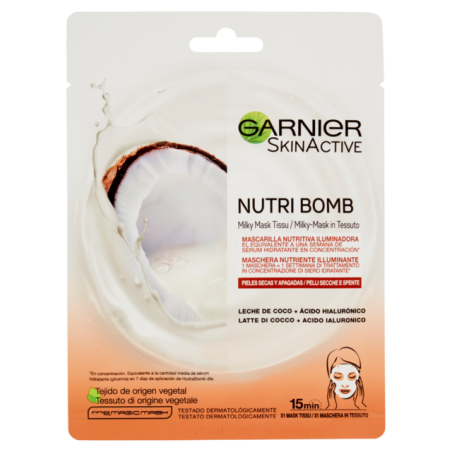 3600542319737Garnier Maschera Tnt Nutri Bomb Cocco 28gr