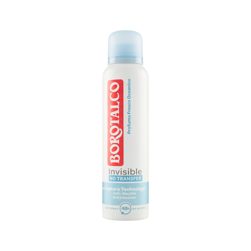 8002410043464Borotalco Deo Spray Invisible No Transfer Profumo Fresco Oceanico 150ml