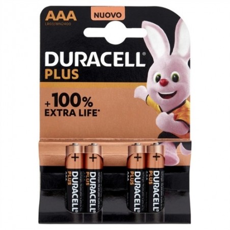 5000394141117Duracell Plus 100% Aaa Ministilo 4pz
