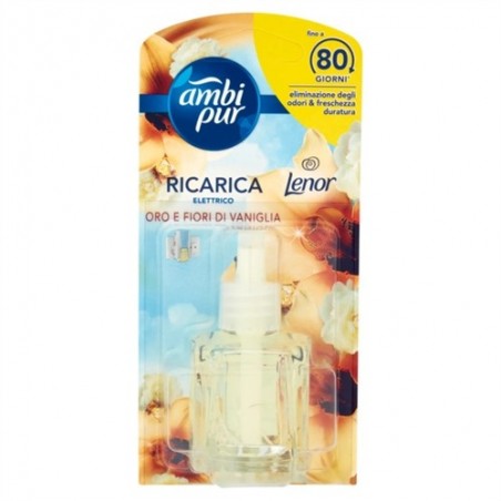 8006540269428Ambipur Elettrico Ricarica Lenor Oro E Fiori Di Vaniglia New 20ml