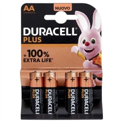 5000394140851Duracell Plus 100% Aa Stilo 4pz