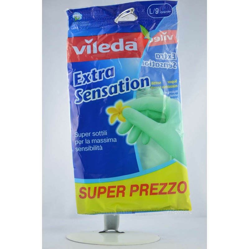 4023103073944Vileda Guanti Extra Sensation Misura Grande 1pz