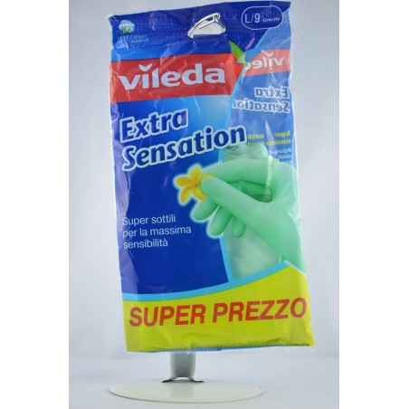 4023103073944Vileda Guanti Extra Sensation Misura Grande 1pz