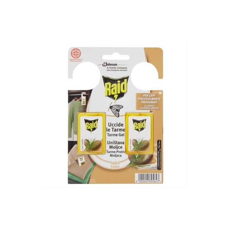 5000204895643Raid Tarme Molii Cedro New 2x3gr