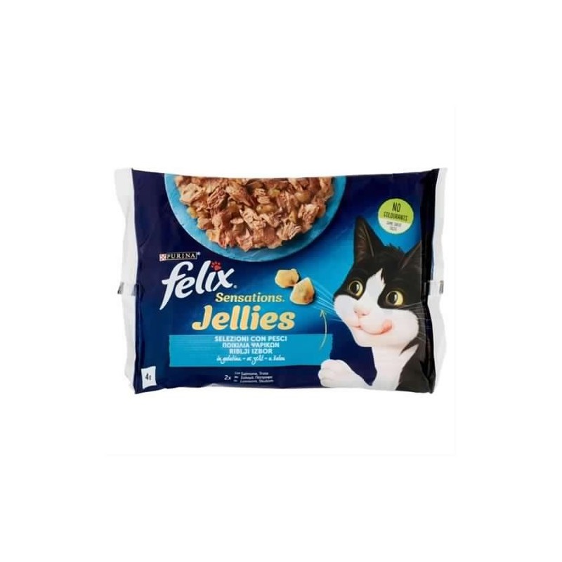 7613287487308Felix Sensations Jellies Selezioni Con Pesci 4x85gr