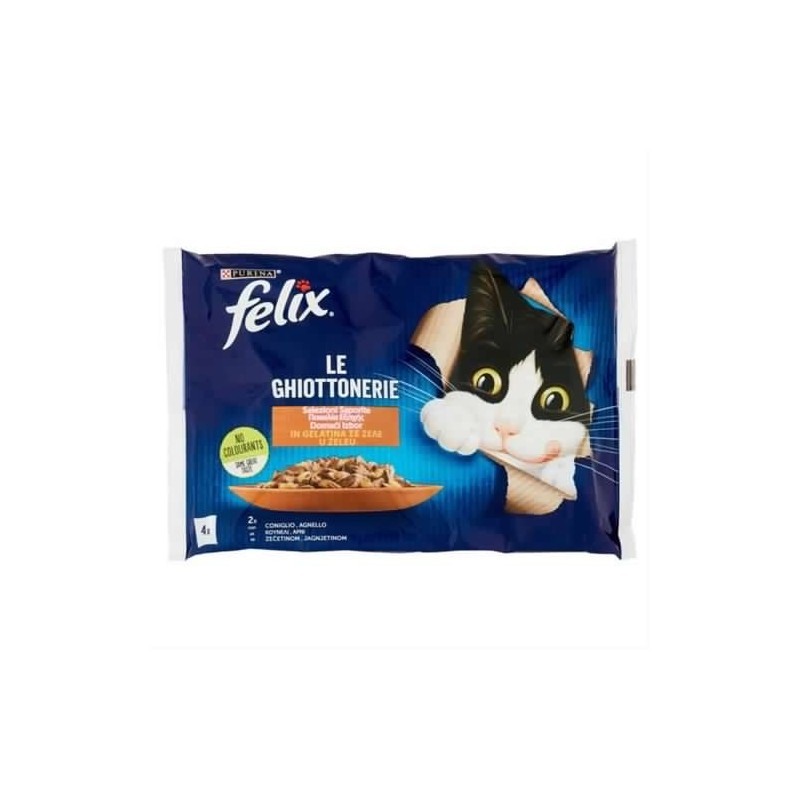 7613287486776Felix Le Ghiottonerie Selezioni Saporite 4x85gr