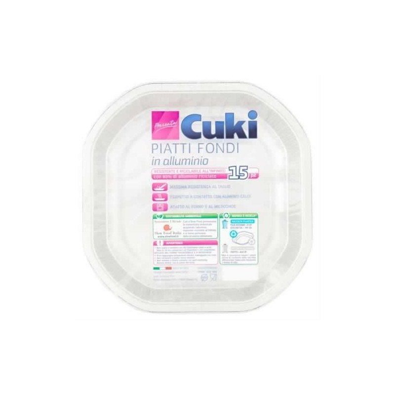 8003980410397Cuki Piatti Fondi Alluminio 15pz