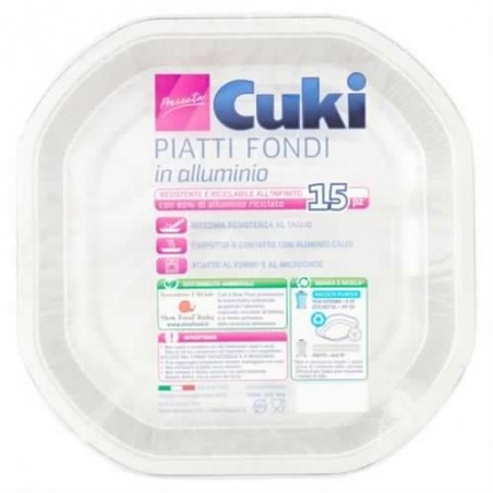 8003980410397Cuki Piatti Fondi Alluminio 15pz
