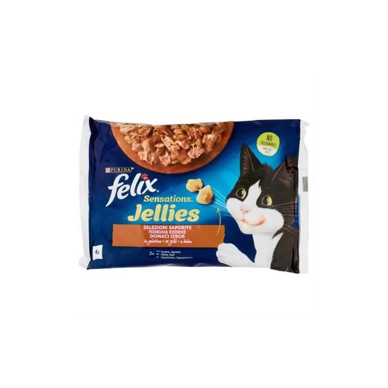 7613287487322Felix Sensations Jellies Selezioni Saporite 4x85gr
