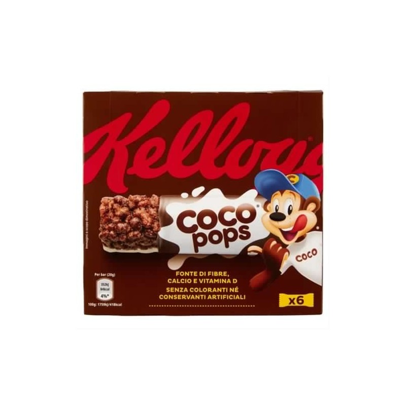 5053827196628Kellogg's Coco Pops Barrette 6x20gr