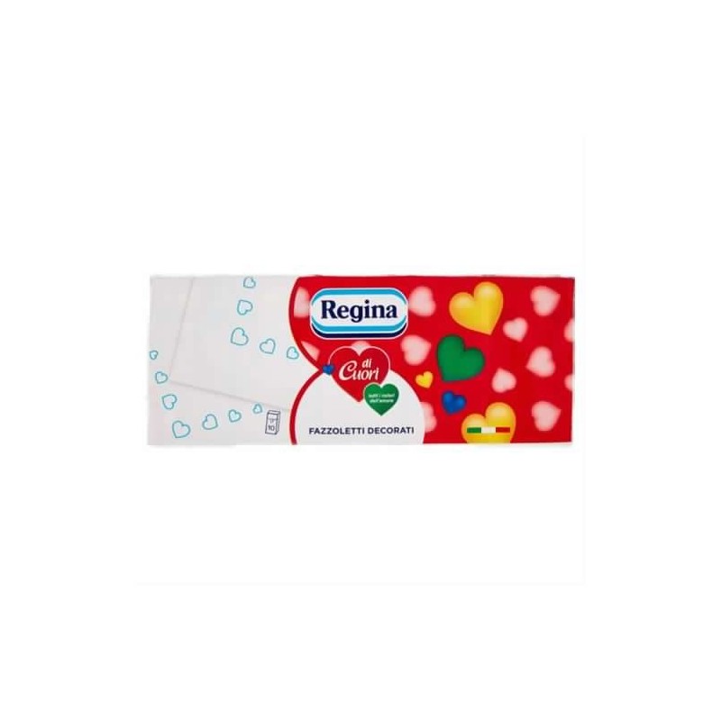 8004260011624Regina Di Cuori Fazzoletti Decorati 10pz