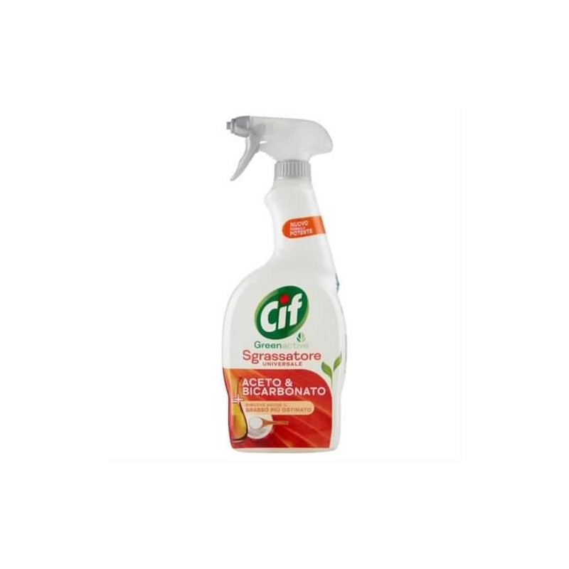 8720182370525Cif Green Sgrassatore Universale Aceto E Bicarbonato Spray 650ml