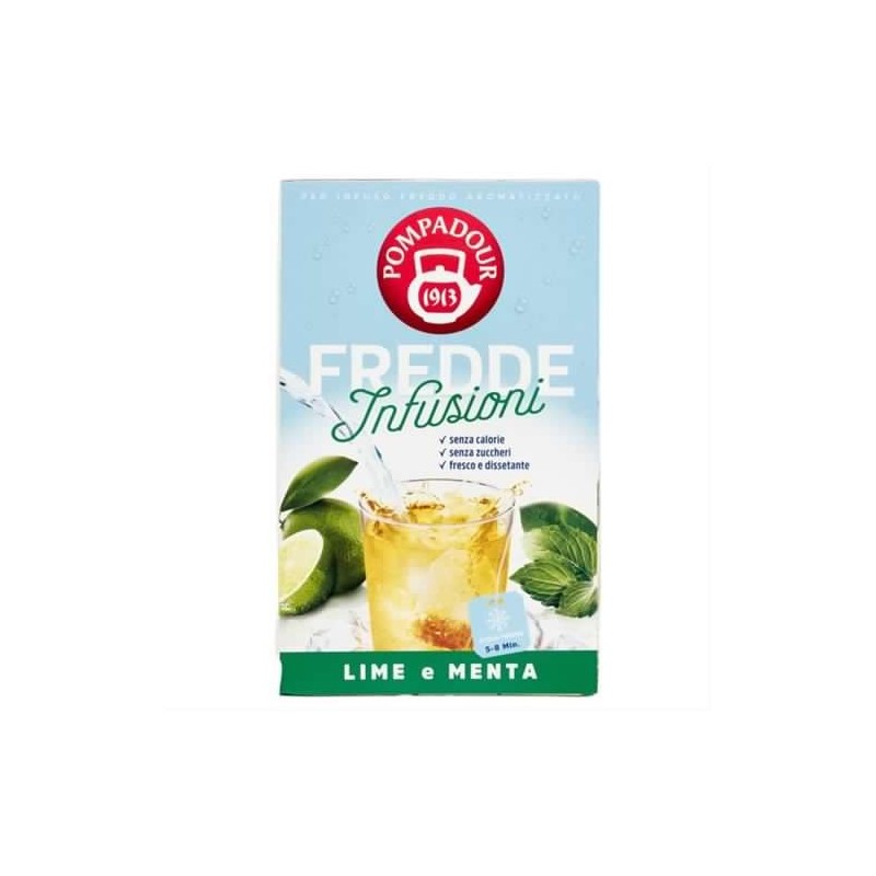 8002355442148Pompadour Fredde Infusioni Lime E Menta 18 Filtri