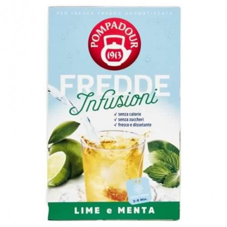 8002355442148Pompadour Fredde Infusioni Lime E Menta 18 Filtri