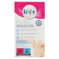 8056860820502Veet Pure Strisce Ascelle E Bikini 16pz