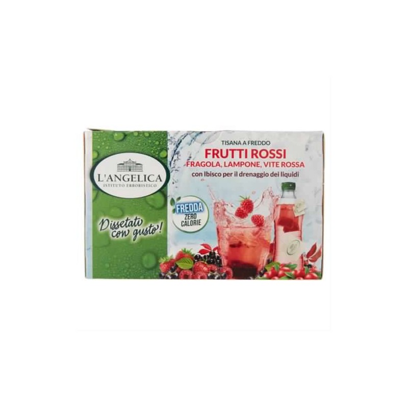 8017331077887L'angelica Tisana Fredda Frutti Rossi - Fragola, Lampone E Vite Rossa 18 Filtri