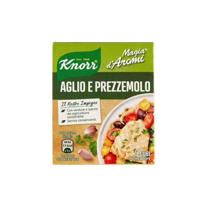 8720182327062Knorr Magia Di Aromi Aglio E Prezzemolo 9x10gr