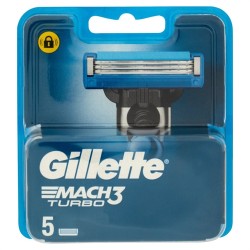 7702018466405Gillette Mach3 Turbo Ricambio New 5pz