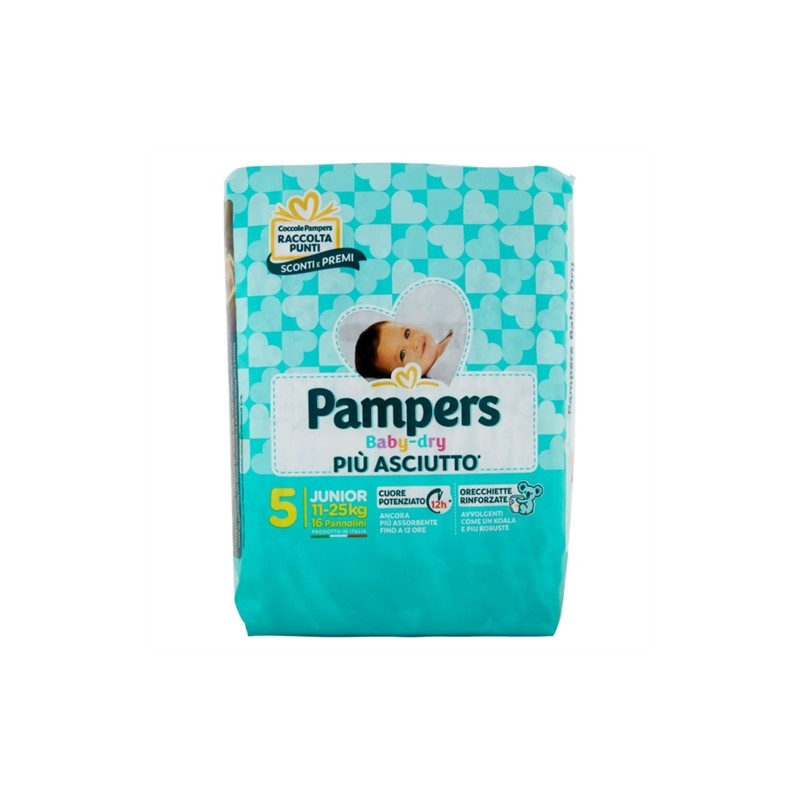 8001480305564Pampers Baby-Dry 11-25kg New 16pz