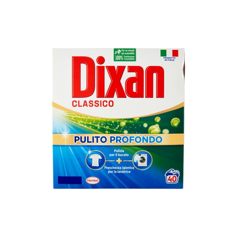 8015100577545Dixan Polvere Classico 40 Misurini 2200gr