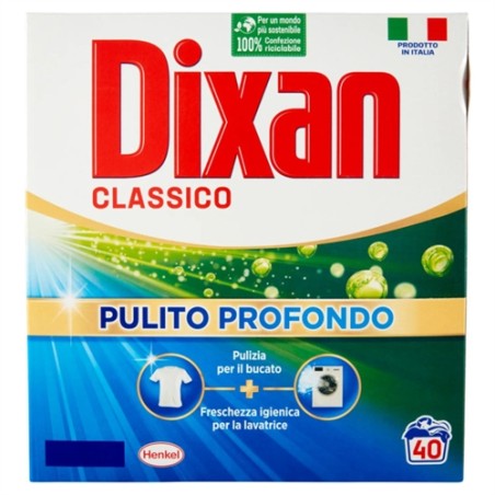 8015100577545Dixan Polvere Classico 40 Misurini 2200gr
