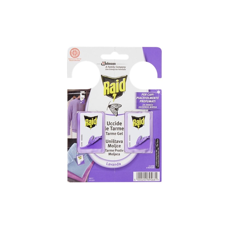 5000204895681Raid Tarme Molii Lavanda New 2x3gr
