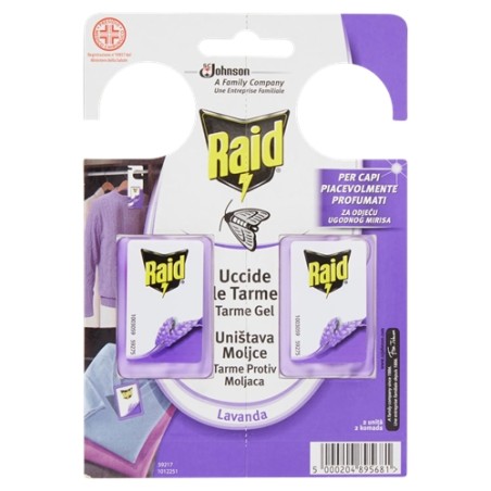 5000204895681Raid Tarme Molii Lavanda New 2x3gr