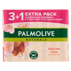 8714789699110Palmolive Sapone Carezza Delicata Con Latte Di Mandorla 4x90gr